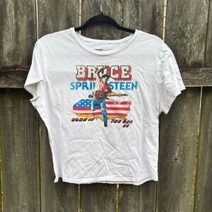 Bruce‎ Springsteen Cropped Baby Graphic T-Shirt 2XL